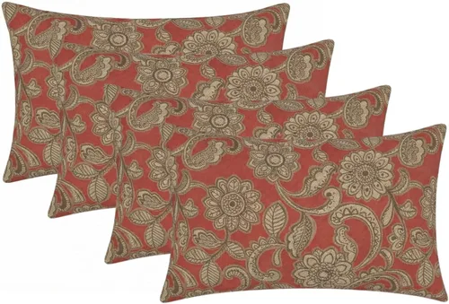 Miniatura 117 de RSH DECOR: Sunbrella - Juego de 4 almohadas lumbares, 20 x 12 pulgadas, tela de rendimiento resistente al agua y a la decoloración, fundas