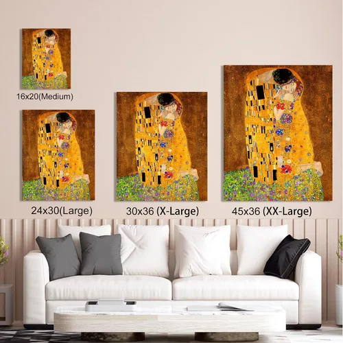 Miniatura 629 de A&T ARTWORK Campo de trigo con cipreses de Van Gogh Las reproducciones de arte clásico mundial, impresiones en lienzo giclée para decoración