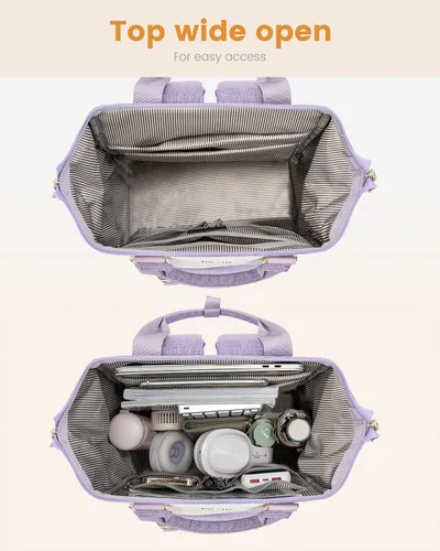 Miniatura 5 de Mochila para portátil para mujeres y hombres, mochila de viaje, mochila para estudiantes y trabajo, mochila para la universidad y la escuela