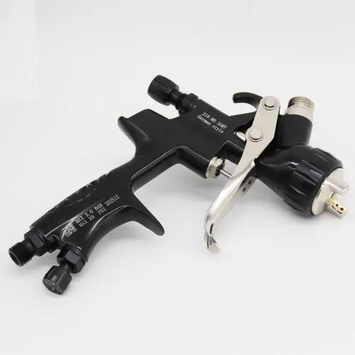 Miniatura 5 de HVLP Pistola de pulverización de aire con boquillas de 1.3/0.067 in, pistola de pintura en aerosol de alimentación por gravedad con taza de 400/20.3