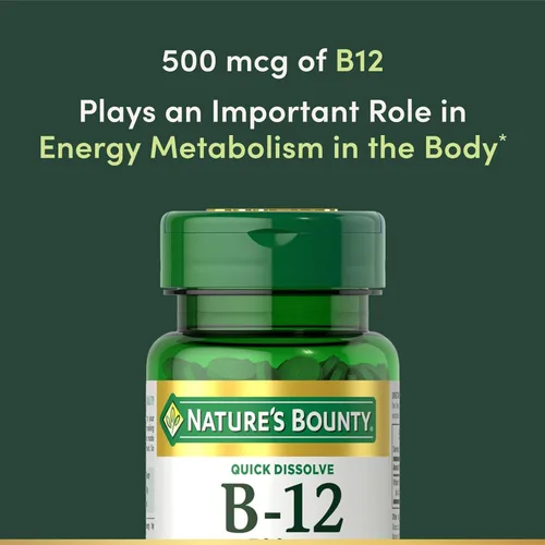 Miniatura 2 de Nature's Bounty Vitamina B-12 500 mcg, 100 ea(Paquete de 3)
