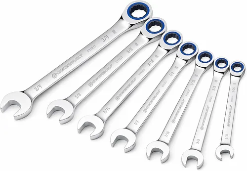 Miniatura 9 de Powerbuilt Juego de 4 llaves métricas para tuercas acampanadas, tamaño incluye llave de tuerca de 0.354 in x 0.394 in, 0.433 in x 0.472 in, 0.512 in