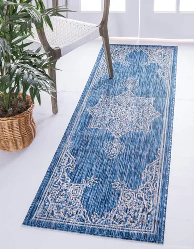 Miniatura 47 de Unique Loom Outdoor Traditional Collection - Alfombra de área antigua (4 pies 1 pulgada x 6 pies 1 pulgada, rectangular, beige y negro)