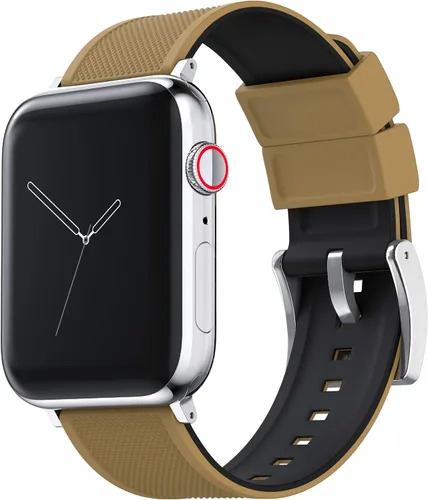 Miniatura 22 de Barton Watch Bands - Extensibles de silicona Elite para reloj - Accesorios y adaptadores negros con deposición física de vapor, de liberación