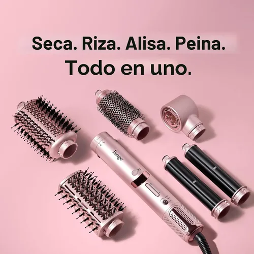 Miniatura 2 de L'ANGE HAIR TurboStyle - Sistema de peinado y secado de aire todo en uno Accesorios 5 en 1 con rizadores de envoltura automática y cepillo Negro
