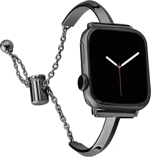PlusRoc Correa de acero inoxidable compatible con Apple Watch de 1.5, 1.58, 1.61, 1.65, 1.73, 1.77, 1.85, 1.93 pulgadas, iWatch SE Series 11, 10, 9,