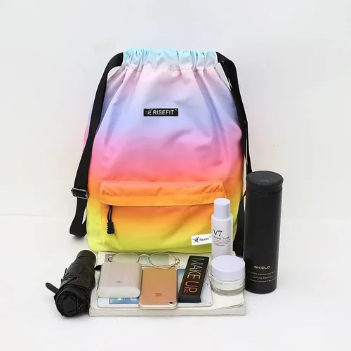 Miniatura 8 de Bolsa impermeable con cordón para ir al gimnasio o la playa, o practicar deportes, unisex