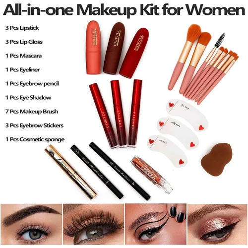 Miniatura 6 de UNIFULL Juego de maquillaje de 190 colores, kit de maquillaje profesional para mujeres, juego completo, todo en uno para mujeres y principiantes