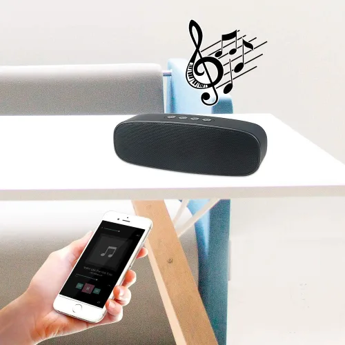 Miniatura 7 de Altavoz Bluetooth inalámbrico con ranura para tarjeta AUX/USB/TF, altavoz estéreo portátil al aire libre con audio HD, graves mejorados, doble