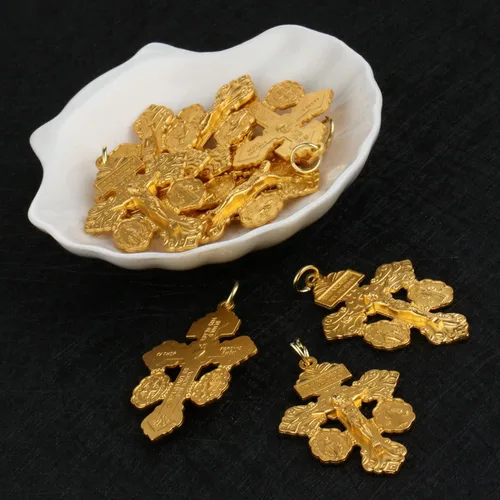 Miniatura 3 de Medalla milagrosa/San Benito/Crucifijo Crucifijo Colgantes para DIY Rosario Collar Joyería Fabricación de Cuentas de Oración Combinar Medalla