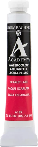 Miniatura 10 de Grumbacher Academy - Pintura de acuarela, 0.25 onzas, tono medio rojo cadmio (A029)
