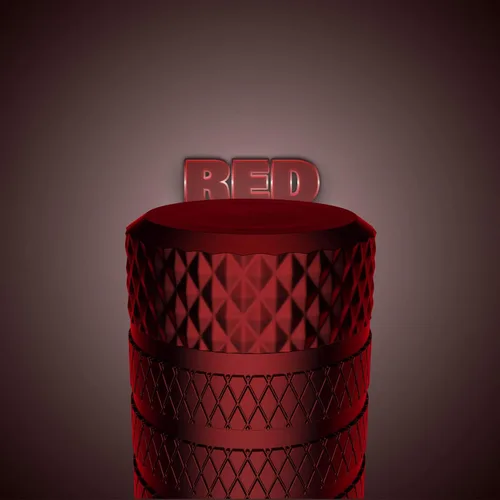 Miniatura 2 de Tapas de válvula de neumático, 4 unidadess/paquete, de aluminio anodizado tapa de válvula de neumático, resistente a la corrosión, cubiertas Rojo