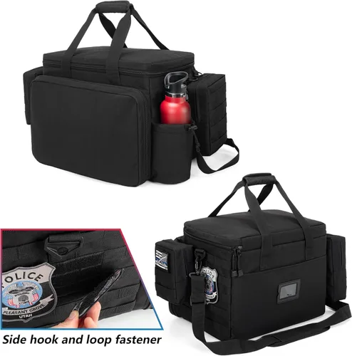 Miniatura 5 de Trunab Patrol Bag - Organizador de asiento delantero de coche para policía, bolsa de servicio militar con funda para laptop de 15.6 pulgadas