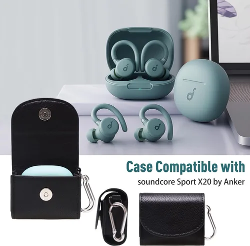 Miniatura 6 de LTGEM - Funda de cuero compatible con Apple AirPods Pro 2 / AirPods 4/2 / Pro & Beats/Samsung Galaxy/JBL/Anker Soundcore/EarFun auriculares