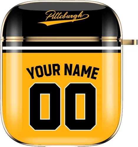 Miniatura 14 de Funda de béisbol personalizada con nombre y número para Apple AirPods de 2ª y 1ª generación, Arizona personalizada para fanáticos de los deportes