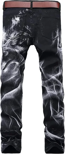 Miniatura 52 de Enrica Pantalones vaqueros estampados casuales para hombre