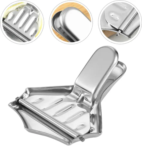 Miniatura 3 de Cabilock Manual Lemon Juicer Squeezer Stainless Steel Citrus Press Handheld Orange Juice Extractor 8.5x7x3.5cm for Kitchen and Home Use
