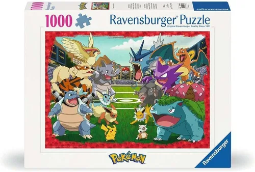 Miniatura 3 de Ravensburger Rompecabezas de Pokémon de 1000 piezas para adultos y niños a partir de 12 años, enfrentamiento, negro
