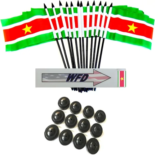 Miniatura 65 de Paquete de 12 banderas de escritorio de oficina en miniatura de poliéster Afganistán de 4 x 6 pulgadas y pequeñas banderas de mesa, 1 docena de mini