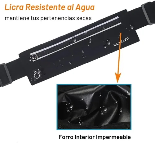 Miniatura 6 de Cangurera delgada para correr para hombres y mujeres, soporte para teléfono para correr, bolsa de cintura para entrenamiento, cinturón de dinero