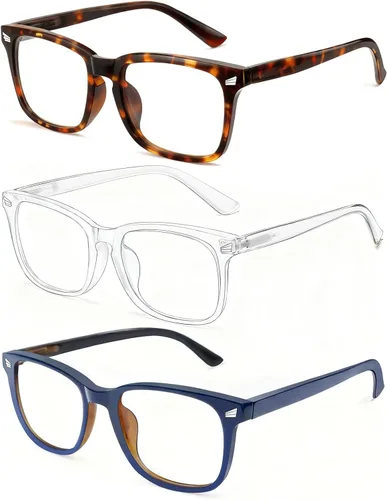 Miniatura 19 de Gafas de Bloqueo de Luz Azul para Hombres y Mujeres Gafas de Luz Azul 99% de Bloqueo Gafas para Computadora Conducción Nocturna Videojuegos