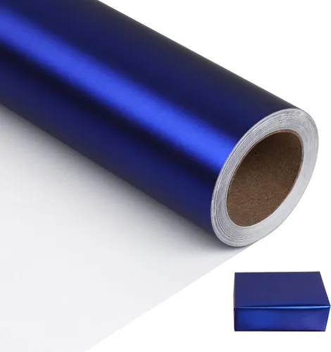 Miniatura 9 de NESCCI Papel de regalo metálico dorado, papel de color sólido, papel de regalo perfecto para bodas, día de San Valentín, cumpleaños, Navidad, baby