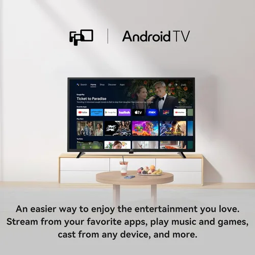 Miniatura 4 de FPD 43 Pulgadas Smart TV Pantalla Plana LED de Marco Delgado Full HD 1080p Google Cast Integrado, Transmisión en Vivo Ultra Delgado HDR10 Android