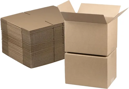 Miniatura 7 de Cajas de envío de 4 x 4 x 4 pulgadas, juego de 40, caja de cartón corrugado blanca para envío postal de documentación para pequeñas empresas Blanco