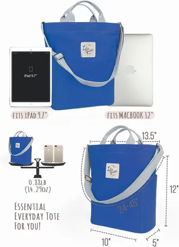 Miniatura 4 de Lily queen Women Canvas Tote Handbags Casual Shoulder Work Bag Crossbody