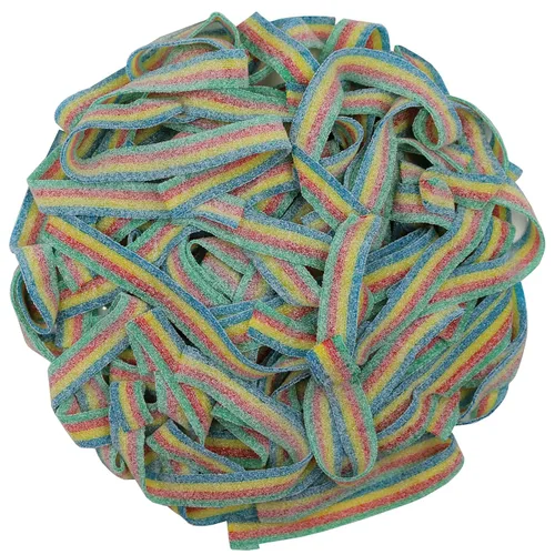 Miniatura 35 de Cinturones de Gomitas Ácidas de Varios Colores (Azul Baya (Arándano), 1 Libra)