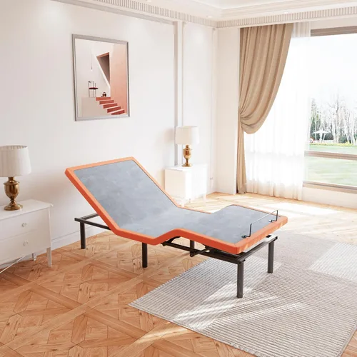 Miniatura 6 de ESHINE Base de cama ajustable Queen – Base ergonómica de cama de gravedad cero, inclinación de pie y cabeza, control por aplicación, control remoto