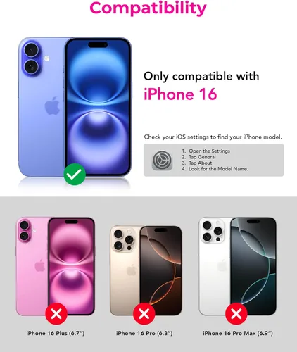 Miniatura 6 de Crystal Fit - Funda magnética transparente para iPhone 16, compatible con MagSafe, antiamarilleo, funda protectora delgada (para iPhone 16)