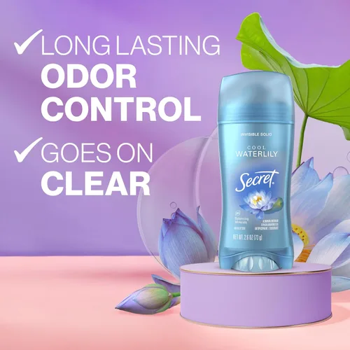 Miniatura 2 de Secret Desodorante antiperspirante fresco para mujer, 72 horas de protección transpirable contra el sudor y el olor, frescura instantánea y suave