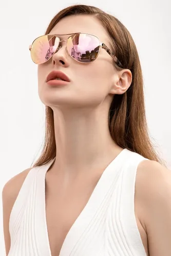 Miniatura 16 de CARFIA Gafas de sol polarizadas para mujer, protección UV, brazos de acetato, marco de metal, sombras para mujer, CA3216