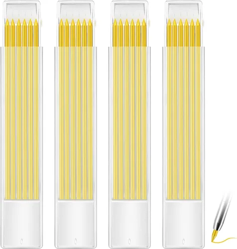 Miniatura 8 de Hiboom 24 piezas de repuesto HB de 0.110 in para lápiz de carpintero, lápiz de estudio de larga duración para lápiz mecánico, construcción de Negro