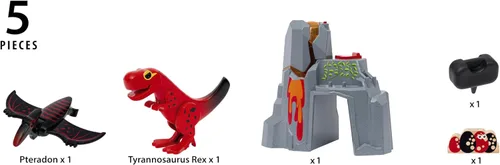 Miniatura 5 de BRIO World - 36092 Dinosaur Erupting Volcano Juego de tren de juguete para niños a partir de 3 años