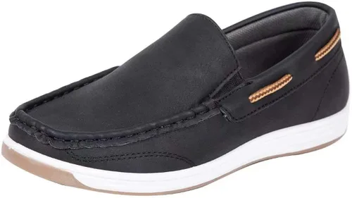 CHERRY POPO Mocasines para niños, zapatos de barco casuales para niños, zapatos de vestir para niños