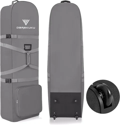 Miniatura 10 de DAREKUKU Golf Travel Bags with Wheels for Airlines - 900D Heavy Duty Oxford Wear-Resistant, Soft-Sided Foldable Design Golf Club Case, Budget