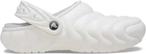 Miniatura 8 de Crocs Zuecos Unisex para Adultos Classic Lined Overpuff y Geometric Fuzzy