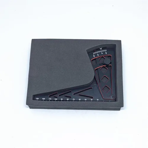 Miniatura 6 de KingVal Herramienta de medición de altura ajustable de metal para llanta de automóvil, regla de inclinación compatible con 1/10 1/8 1/7 RC Car