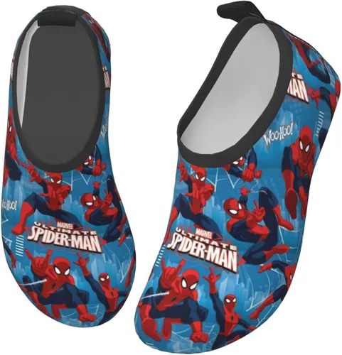 HUHUSW Superheros - Zapatos de agua para niños ligeros antideslizantes con piel de agua calcetines de agua descalzos para deportes piscina playa