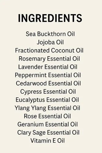 Miniatura 4 de Aceite esencial tónico para el cabello y el cuero cabelludo – Hecho de 14 aceites botánicos para un cabello más grueso y lleno • Suero