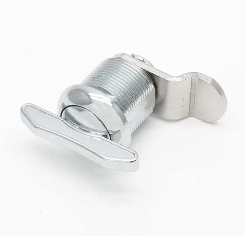 Miniatura 2 de Cerradura de leva desplazada accionada por pulgar de 5/8 pulgadas, cilindro y leva desplazada, pestillo de compartimento de RV sin llave, cerraduras