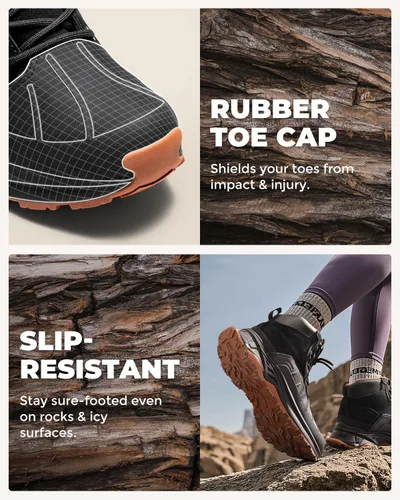 Miniatura 2 de NORTIV 8 Botas de senderismo impermeables para mujer, botas de senderismo al aire libre para senderismo