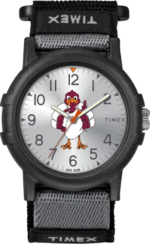 Miniatura 23 de Timex Reloj unisex Collegiate Recruit de 1.496 in - Tennessee Volunteers con correa de tela negra Texas Tech Red Raiders