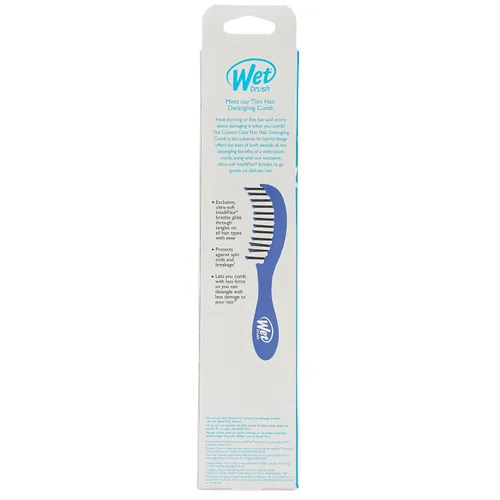 Miniatura 5 de Wet Brush Peine desenredante de cabello fino de cuidado personalizado morado