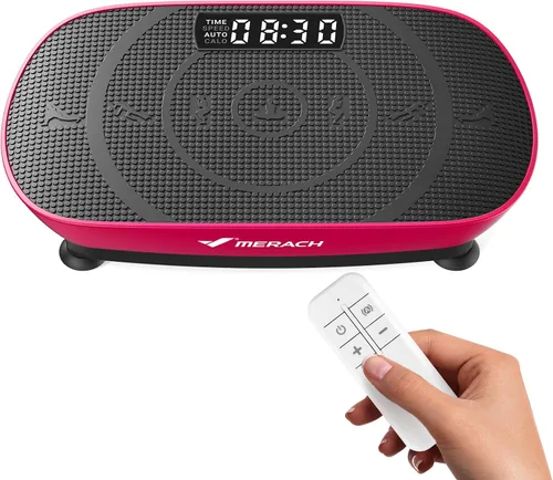 Miniatura 11 de MERACH Vibration Plate Exercise Machine, Curved Vibration Plate for Lymphatic Drainage Weight Loss, Vibrating Plate with Real-Time Calorie Tracking
