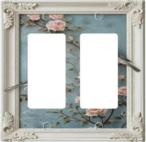 Miniatura 117 de Cubiertas Decorativas de Arte para Interruptores de Luz, Hojas de Otoño, Placa de Pared de Palanca Individual, Cubierta Decorativa de Interruptor
