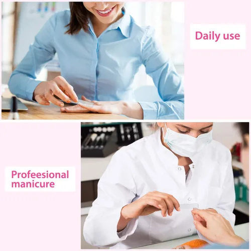 Miniatura 6 de 8 unidades de limas de cristal natural para uñas con estuche para uñas naturales