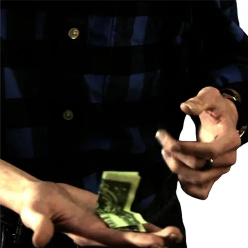 Miniatura 5 de MilesMagic Mago animado Bill Gimmick Misteriosamente auto plegable dólar Nota real Levitación invisible efecto ilusión Street Stage Close-Up Truco